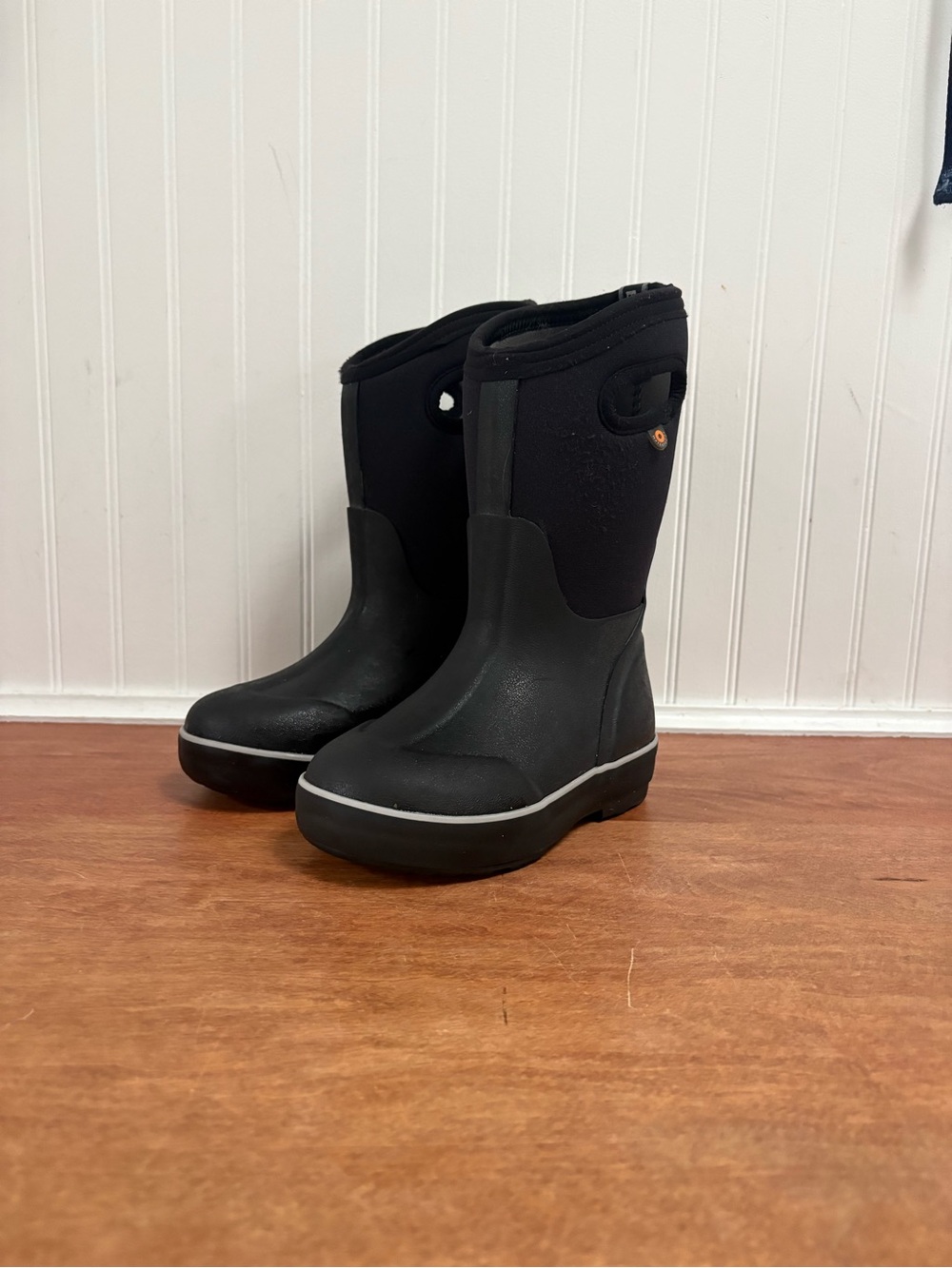 Bogs Kids Black Waterproof Pull-On Boots